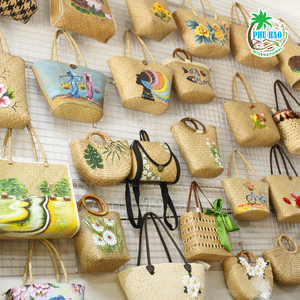 PRODUCTO SUPERIOR, bolsas tejidas a mano de paja y jacinto de agua: perfección junto a la playa con buen precio, exportación desde Vietnam - Product Image 2