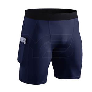 Prix de gros Short d'entraînement de compression sur mesure Short de compression pour homme - Product Image 2