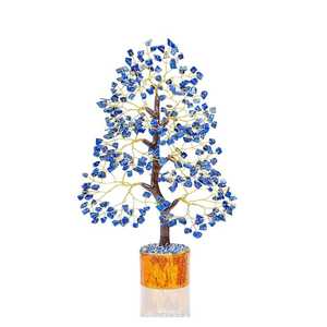 Meilleure qualité fabriqué à la main Lapis Lazuli pierre précieuse arbre Feng Shui cristal Figurine arbre Inde pour la décoration intérieure et l'énergie positive - Product Image 5