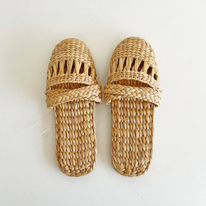 Zapatillas unisex para hombre y mujer, zapatillas de jacinto de agua para hombre y mujer, zapatillas naturales sostenibles, calzado de interior - Product Image 4