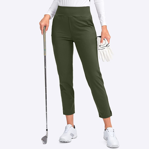 Wholesale Women's Comfortable Golf Stretch Pants Soft Fabric With Plus Size Breathable For Golf Wear - Product Image 5