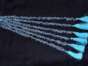 AAA ลูกแพร์สีฟ้าบุษราคัม6x4มม. ลูกแพร์ briolette ลูกแพร์พลอยล้ำค่าลูกปัด briolette แท้สำหรับเครื่องประดับ - Product Image 6