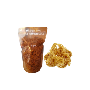 Golden Irish Sea Moss Pure, Wildcrafted y 100% Natural Ireland | Wildcrafted | Chondrus Crispus | Musgo irlandés crudo | Dorado - Product Image 3
