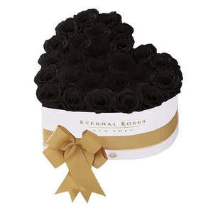 Caja de Regalo Grand Chelsea con Rosa Eterna Preservada, Natural, Cuadrada, Color Medianoche, para el Día de San Valentín, Bodas, Día de la Madre - Product Image 2