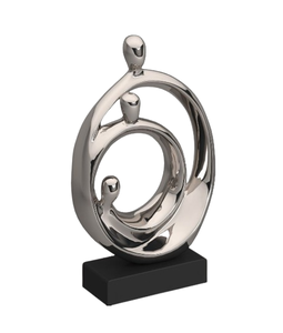 Base de hierro de la mejor calidad, forma única, escultura de Metal, artículos decorativos de mesa de aluminio personalizados decorativos - Product Image 4