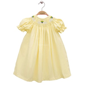 Ropa de princesa para niña pequeña, vestido de satén para fiesta de cumpleaños, boda, Boutique bordada, OEM, ODM, Verano - Product Image 1
