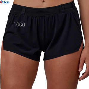 Shorts pour femmes Hot BOBBIN INDUSTRIES Qualité supérieure Été Double couche 2 en 1 Doublure en maille Spandex/Coton Élastique Respirant - Product Image 1