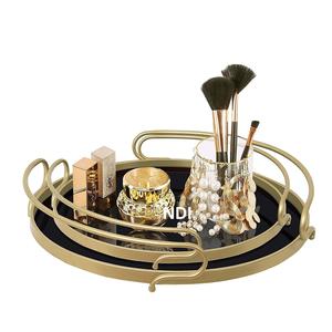 Bandeja DE SERVICIO DE METAL lujosa hecha a mano, forma y diseño personalizados para desayuno o uso decorativo, multiusos y elegante - Product Image 3