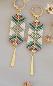 Nouveauté Boucles d'oreilles classiques en acrylique avec breloques perlées Longues gouttes turquoise Certifiées pour les fêtes, les mariages et le port quotidien Prix réduit - Product Image 5