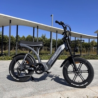 Vélo électrique OUXI VIFA Q8 48V 20ah, vélo de montagne tout suspendu, moteur Ebike, stock, roue de 20 pouces, pneu gras