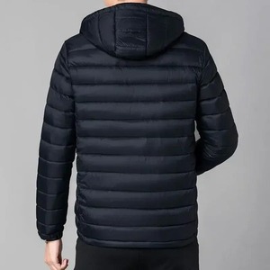 Chaqueta Acolchada de Lona Ecológica Unisex de Alta Calidad para Invierno 2025, Cuello Alto, Bolsillo Frontal, Reversible, con Estampado Personalizado - Product Image 4