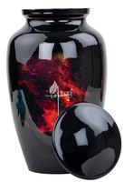Urna para cenizas humanas para hombres y mujeres adultos-Grande con bolsa de terciopelo-Urnas decorativas funerarias-Memorial para restos humanos Mamá y papá