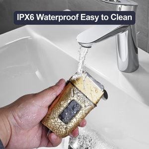 Afeitadora Eléctrica para Hombre con Pantalla LED, Resistente al Agua IPX7, Motor Potente, Recortadora de Barba para Uso Facial, para Hombres Calvos - Product Image 3