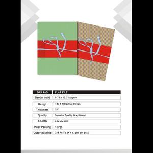 โฟลเดอร์แฟ้มสองโฟลเดอร์ที่มีการปิดยืดหยุ่นสำนักงานและโรงเรียนใช้ที่สามารถปรับแต่งได้ - Product Image 2