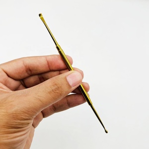 Empujadores de Cutículas de Acero Inoxidable Sólido de Grado Profesional, Removedor de Cutículas de Doble Punta de Alta Calidad para Uñas Curvas - Product Image 3