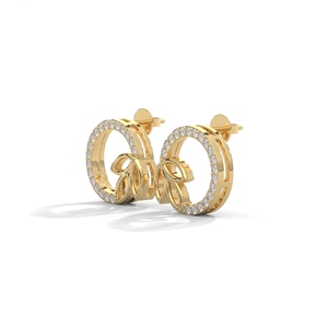 Pendientes chapados en oro de 14 quilates con diamantes de moissanita Joyería sostenible elegante para uso diario y regalos de aniversario - Product Image 2