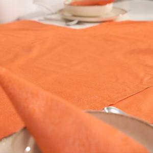 Ensemble de 2 chemins de table 100% coton orange avec 1 chemin triangulaire 50x150cm et 1 chemin rectangulaire 50x150cm décoratif - Product Image 2