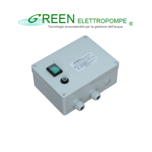 Pannello di Controllo e Protezione Elettrica per Pompa Elettrica Serie QM, Qualità Italiana, Monofase, Personalizzabile per l'Industria Automobilistica - Product Image 1