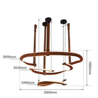 Lustre moderne italien en cuir, réglable en hauteur, LED dimmable 3000K, culot B22, garantie 3 ans