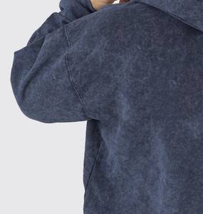 Sudaderas con capucha orgánicas personalizadas de lavado ácido informal para hombre, el mejor precio, 100% básicos de algodón sólido para la temporada de invierno, talla XL, cuello con capucha 6XL - Product Image 3
