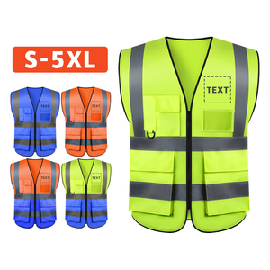Chaleco de Seguridad de Alta Visibilidad para Invierno, Reflectante, Impermeable, de Secado Rápido, Transpirable, de Nailon/Poliéster para Trabajadores Nocturnos y Uso Industrial - Product Image 1