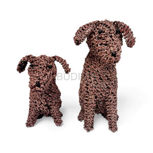 Figura de Perro Tejida a Mano con Jacinto de Agua, Decoración Ecológica para el Hogar, Venta al Por Mayor - Product Image 1
