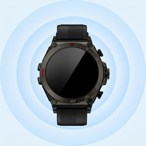 Montre connectée unisexe avec écran tactile TFT IPS de 1,53 pouce, étanche IP67, écouteurs TWS, suivi d'activité, boussole, calendrier - Product Image 4