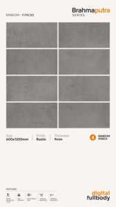 Carreaux d'élévation Carreau de mosaïque en porcelaine carré 48mm Porcelaine de céramique Fullbody pour sol et mur Décoration intérieure extérieure 300x300mm - Product Image 4