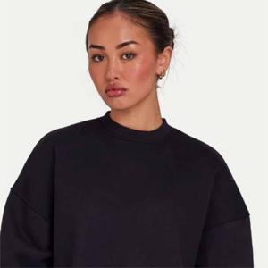 Sudadera con capucha de forro polar de 360 g para mujer, estilo urbano OEM, suave, de invierno, colores personalizados, manga larga, cuello redondo, personalizable - Product Image 3