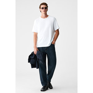 GRIMELANGE PELTZ เสื้อยืดแขนสั้นคอกลมผู้ชายแบบสบายๆ - Product Image 4