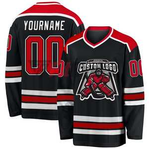 Nuevo mejor diseño de impresión por sublimación, camisetas de hockey sobre hielo, la mejor calidad, secado rápido, transpirable, uniformes de hockey sobre hielo para jóvenes, OEM - Product Image 6