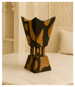 เตาเผาบัคฮูร์ทองเหลืองเคลือบเรซิ่นอีพ็อกซี่ไม้มุคบาร์พรีเมียม ปี 2026 |   เครื่องกระจายกลิ่นอโรมาแบบปรับแต่งได้ ทำด้วยมือ |   สมัยใหม่ - Product Image 5