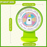 12 pouces bébé douche jeux prix roue Spinner avec support drôle tourner la roue sexe révéler pour fête bébé douche