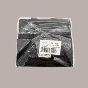 10 Pieces Luxury Black Paper <b>Bag</b> with Satin Ribbon for Velcro Closure 16+8x14 cm Made From Specialty Paperboard for <b>Crafts</b> - Product Image 4
