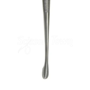 Cureta de hueso Volkman, instrumento ortopédico quirúrgico de acero inoxidable con copa ovalada de doble extremo de 6,75 pulgadas - Product Image 6