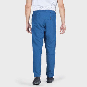 Pantalon droit bleu à taille élastiquée, style pantalon, à prix bas, fabriqué au Pakistan - Product Image 2
