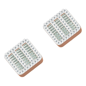 2024 luxe VVS Moissanite Baguette diamant boucles d'oreilles en argent Sterling 925 Hip Hop glacé boucles d'oreilles mignon perle or fêtes - Product Image 1