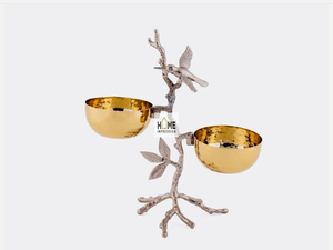 Soportes de pastel de metal y vidrio de lujo hechos a mano para interiores decorativos para herramientas de pastel de lujo Gulf - Product Image 2