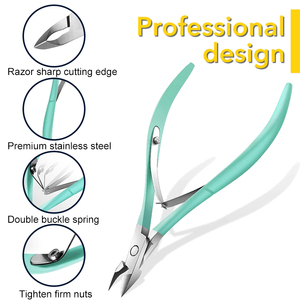 คีมตัดหนังกำพร้าสีสันสดใสเครื่องมือทำเล็บแบบสปริงคู่เครื่องมือความงามเครื่องมือตัดหนังกำพร้ามาใหม่ - Product Image 2