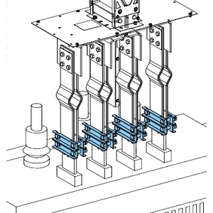 Pinces crocodiles SCHNEIDER ELECTRIC KTB0000YS2 Canalis KT, lot de 8 pièces, pinces de serrage pour conducteurs nus de 100 mm - Product Image 1