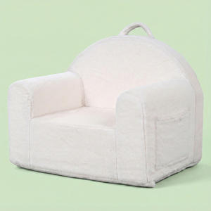 Foam Kids Sofa Chair ,Childrn Dining Chair,Soft Baby Sofa Chair with Tedddy Fabric,Sponge Toddler <b>Armchair</b> for Boys and Girls - Product Image 1