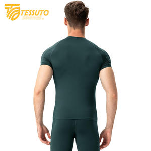 Vêtements de jogging hommes Gym Sports été à manches courtes Compression T-Shirt vêtements de course Yoga Fitness serré haut actif pour hommes - Product Image 6