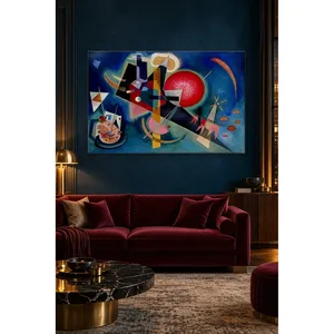 Composition géométrique bleue de Fida Kandinsky, impression sur toile - Product Image 2