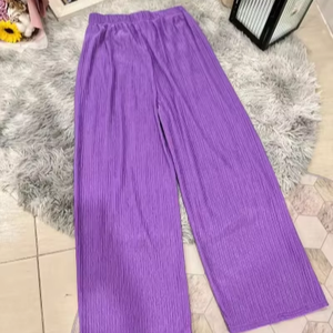 Pantalones largos para mujer, transpirables, 100% Spandex, algodón, polialgodón, crepé coreano, nuevo pantalón para mujer, ajuste de crepé largo de 110KG - Product Image 1