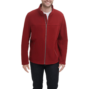 Acheter Veste Polaire de Haute Qualité Hommes Femmes Couleur Unie Thermique Chaud Full Zip Personnalisé Polaire Vestes Extérieures - Product Image 4