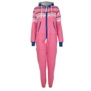 Combinaison de nuit en polaire écologique à capuche zippée à manches longues imprimée sur mesure pour femme, idéale pour l'hiver - Product Image 6