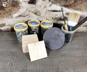 Ensembles de sous-verres en bois de noyer de haute qualité Sous-verres en noyer-Tapis et tampons de qualité supérieure - Product Image 6