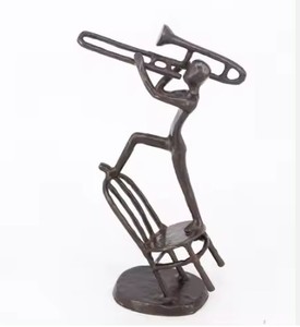 Statue de danse décorative en métal antique Sculptures Figurine Artisanat Figurines décoratives en métal - Product Image 5