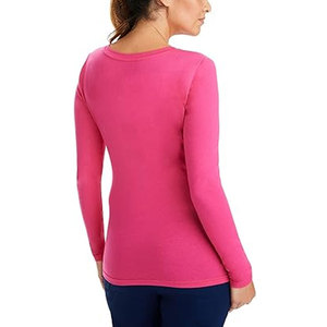 Antibacterial Scrub Shirts for Medical Professionals Women's Custom Colors High Quality Spandex Fabric Needle Detection Seamless - Product Image 2