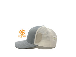 Casquettes de camionneur personnalisées OEM ODM avec logo, casquette de baseball en maille à 6 panneaux, visière incurvée, ajustable, vierge, fabricant vietnamien - Product Image 2